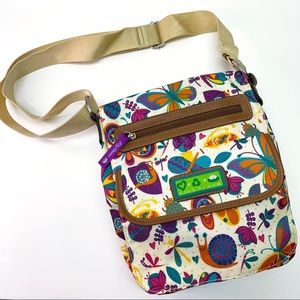 Lily Bloom Cross Body Floral Purse Padded Pocket